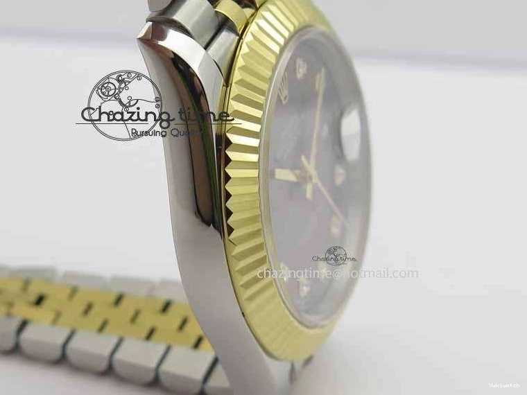 Dial Bracelet Maker II Jubilee SS 41mm Best Edition Diam YG A2813 Gray On BP DateJust 0224